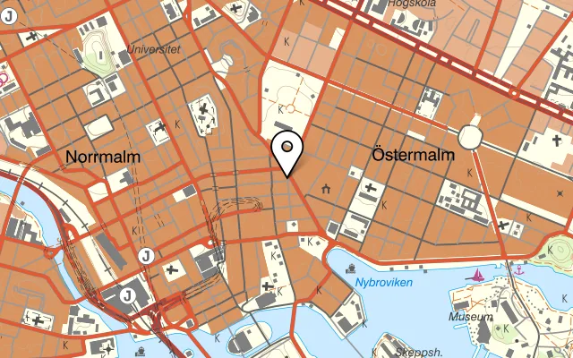 Karta som visar East på Stureplan 13, 111 45 Stockholm