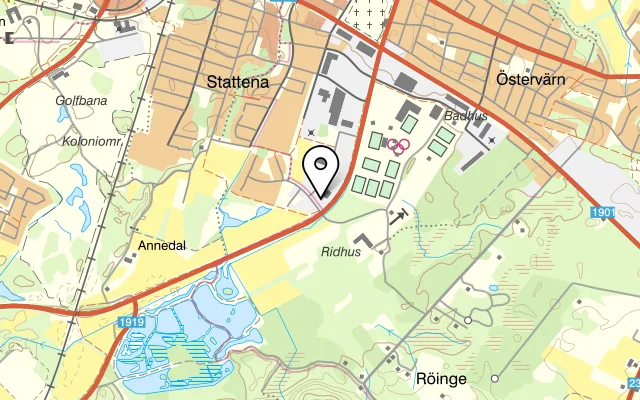 Karta som visar Zuperbowl på Björklundavägen 2, 281 33 Hässleholm