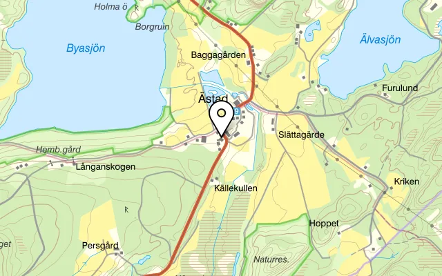 Karta som visar Resturang Logen på Ästad 2, 432 77 Tvååker