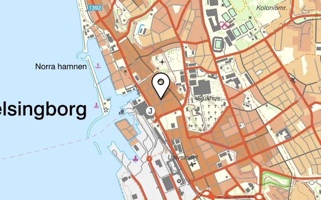 Karta som visar La Petite på Stora Östergatan 32, 271 34 Ystad