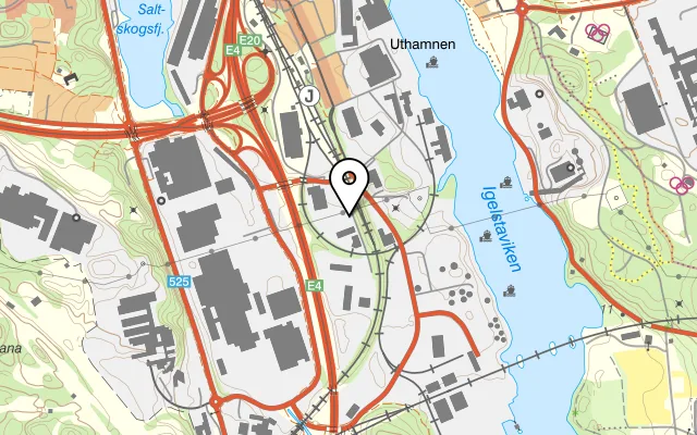 Karta som visar Rolles skafferi på Hantverkargatan 1, 112 21 Stockholm