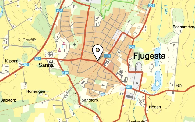 Karta som visar Bondkakan på Västervägen 7J, 693 70 Åtorp