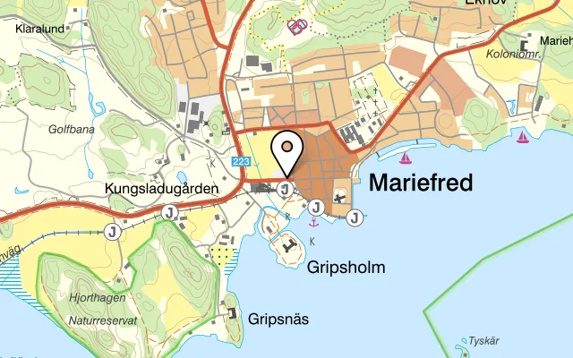 Karta som visar Restaurang Alba på Storgatan 16, 647 30 Mariefred