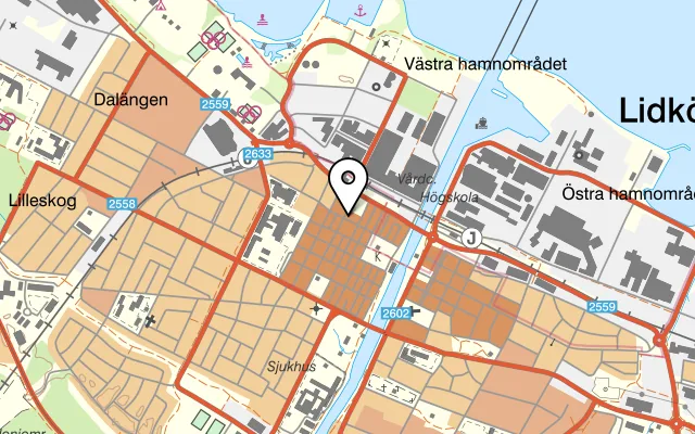 Karta som visar Lai-Thai Restaurang på Artillerigatan 8, 415 13 Göteborg