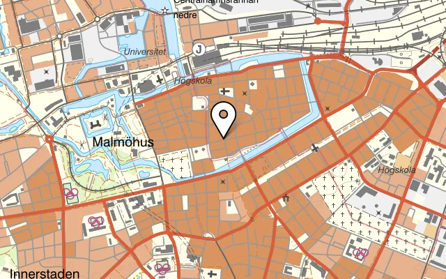 Karta som visar Spot på Stora Nygatan 33, 211 37 Malmö