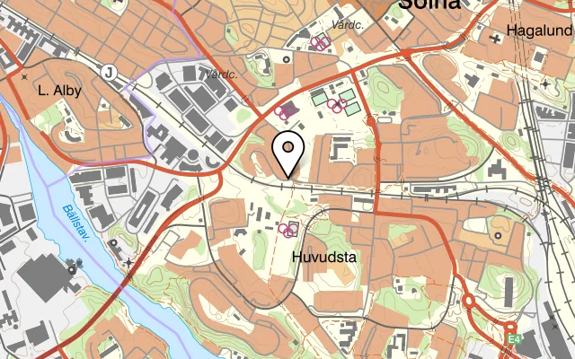Karta som visar Hongthai på Ankdammsgatan 19, 171 67 Solna