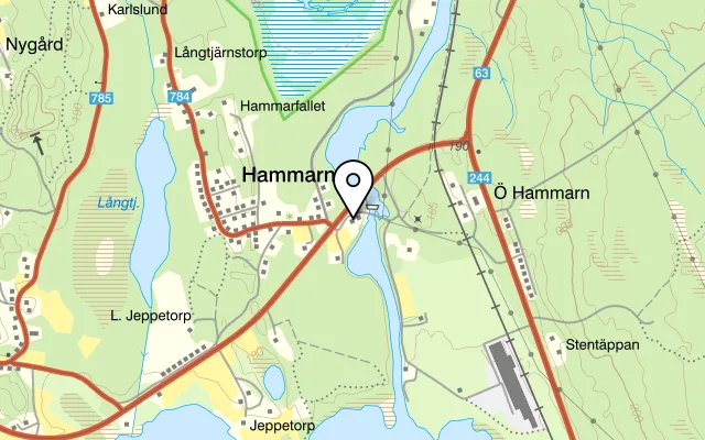 Karta som visar Hammarns Vägkrog på Ljungbergsvägen 2, 712 94 Grythyttan