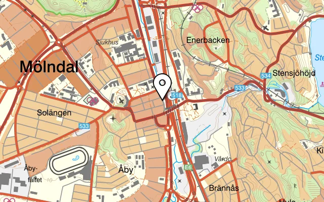 Karta som visar Rasa Sayang Restaurant på Göteborgsvägen 3, 431 30 Mölndal