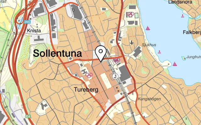 Karta som visar Moilt Sushi Bar på Engelbrekts väg 1, 191 60 Sollentuna