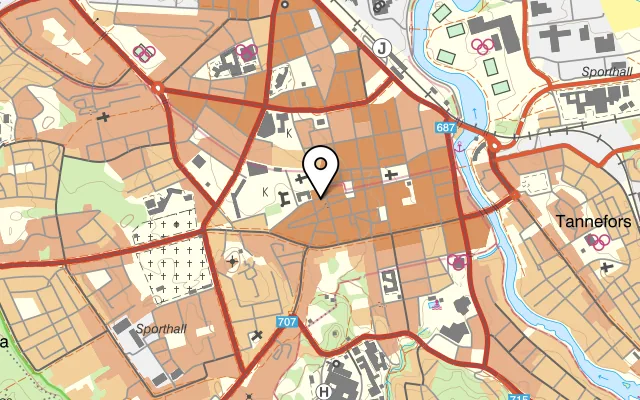 Karta som visar Backen Ölcafé på Storgatan 54, 582 28 Linköping, Sweden