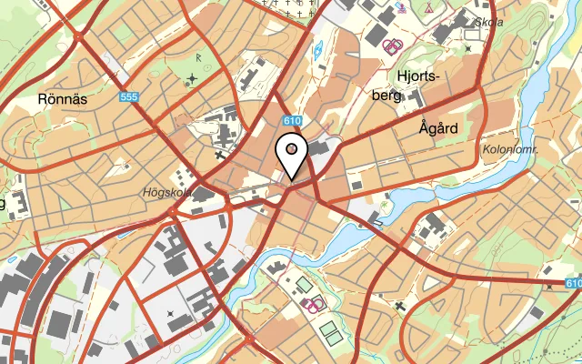 Karta som visar Suriyo Thai på Kungsgatan 12, 341 43 Ljungby