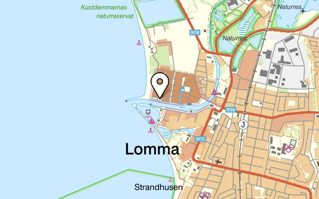 Karta som visar Kinjo Lomma på Tullhustorget 1, 234 39 Lomma