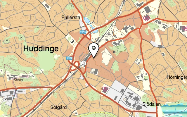 Karta som visar The Steakhouse på Forelltorget 6, 141 61 Huddinge