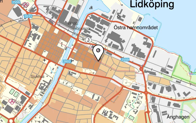 Karta som visar Restaurang Troja på Skaragatan 27, 531 32 Lidköping