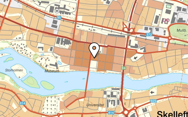 Karta som visar Verandan på Strandgatan 4, 931 33 Skellefteå