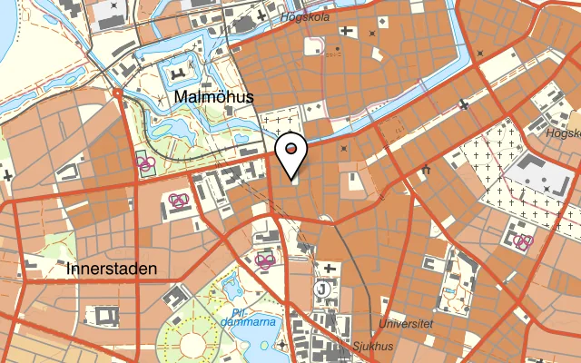 Karta som visar La Bonne Vie på Davidshallstorg 7, 211 45 Malmö