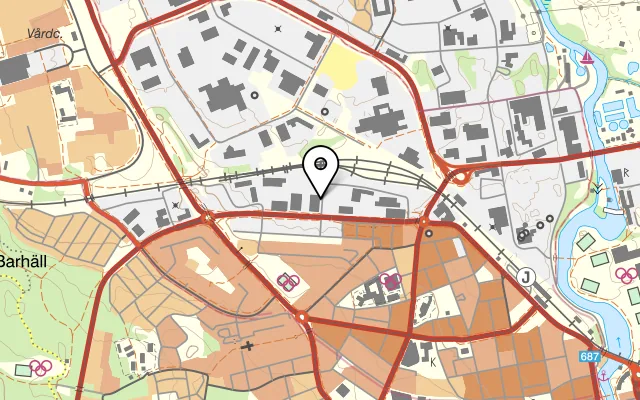 Karta som visar Restaurang Viktor på Industrigatan 15, 582 77 Linköping
