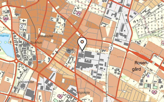 Karta som visar Royal Pool Hall på Ystadsgatan 53A, 214 44 Malmö, Sweden