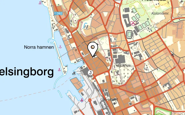 Karta som visar La Venta på Mariagatan 8A, 252 23 Helsingborg