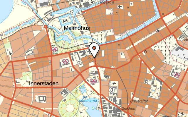 Karta som visar Green Mango på Fersens väg 5, 211 42 Malmö
