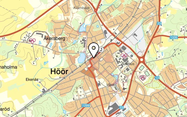 Karta som visar Viking på Järnvägsgatan 4B, 243 30 Höör