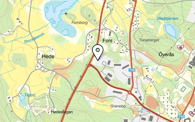 Karta som visar Värdshuset Glada Hudik på Björnmyravägen, 824 34 Hudiksvall