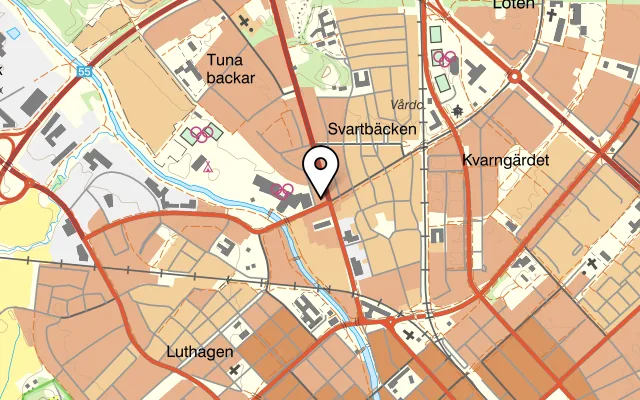 Karta som visar Java på Svartbäcksgatan 68, 753 33 Uppsala