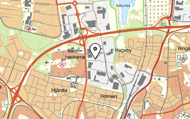 Karta som visar Saigon Express Holmen på Smidesgatan 3, 703 63 Örebro