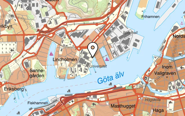 Karta som visar Bistrot på Diagonalen 8, 417 56 Göteborg