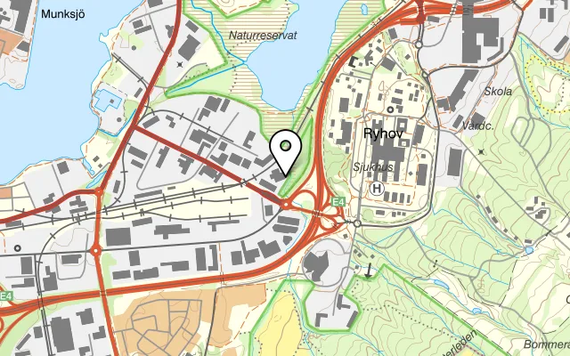 Karta som visar Restaurang Raggmunken på Bangårdsgatan 23, 553 03 Jönköping
