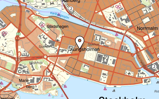 Karta som visar Café Fix på Sankt Eriksgatan 35, 112 39 Stockholm