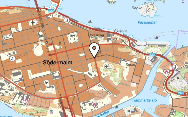 Karta som visar Bistroteket på Bondegatan 54, 116 33 Stockholm