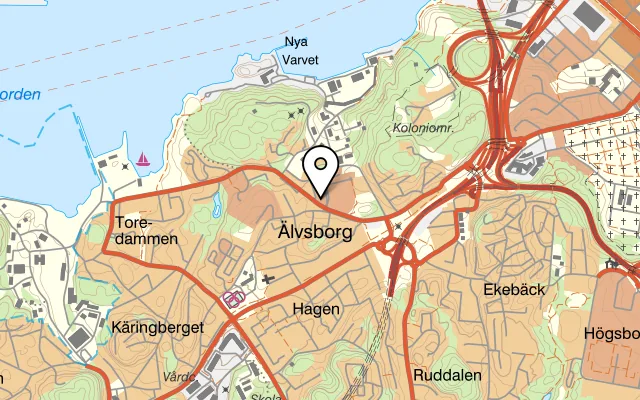 Karta som visar Portofino på Starbåtsgatan 1, 426 71 Västra Frölunda