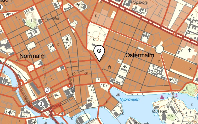 Karta som visar Sturehof på Stureplan 2, 114 35 Stockholm