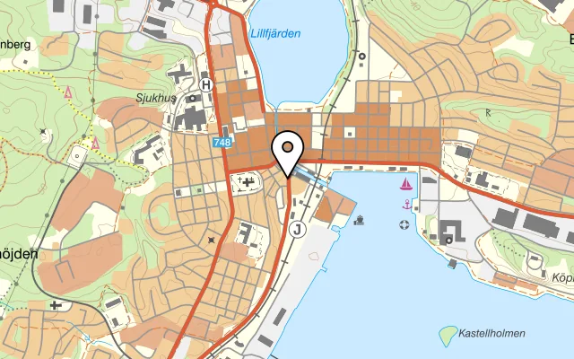 Karta som visar Ming på Bankgränd 1, 824 43 Hudiksvall