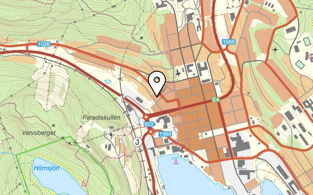 Karta som visar Restaurang Richard Sångkock på Järnvägsgatan 5c, 891 31 Örnsköldsvik