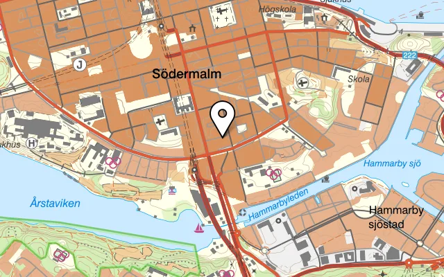 Karta som visar Sono på Ölandsgatan 50, 116 63 Stockholm
