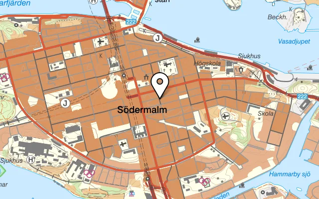 Karta som visar Östgötakällaren på Östgötagatan 41, 116 25 Stockholm