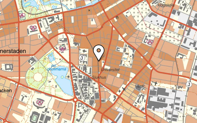 Karta som visar The South Indian på Södra Förstadsgatan 84A, 214 20 Malmö