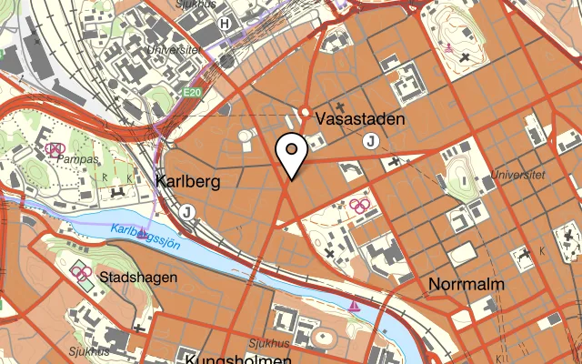 Karta som visar Maiz på Sankt Eriksgatan 92, 113 62 Stockholm