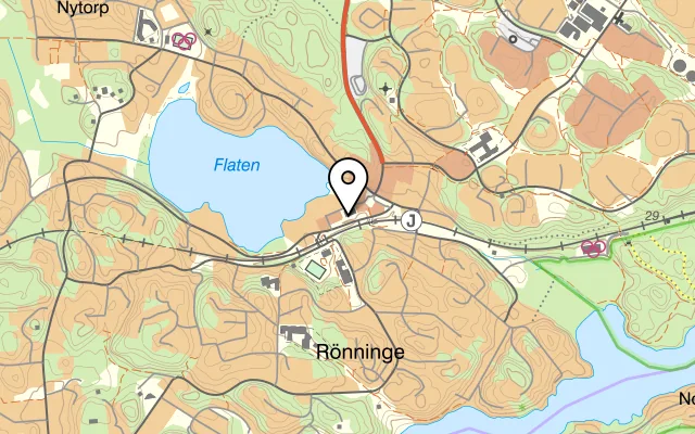 Karta som visar Grekland i Rönninge på Rönningevägen 10, 144 61 Rönninge