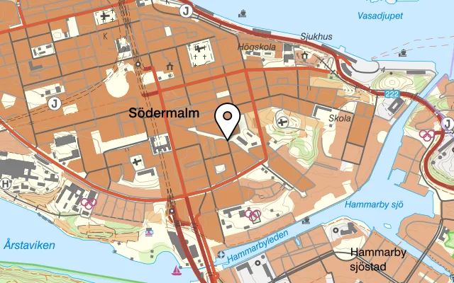 Karta som visar Älskade traditioner på Södermannagatan 42, 116 40 Stockholm
