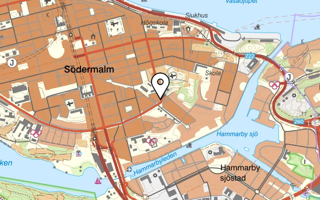 Karta som visar Gojo på Renstiernas gata 48, 116 31 Stockholm