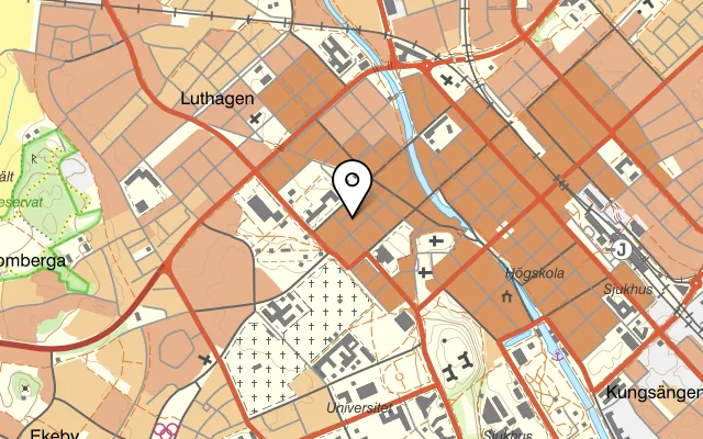 Karta som visar Pub Kronan på Svartmangatan 3, 753 12 Uppsala, Sweden