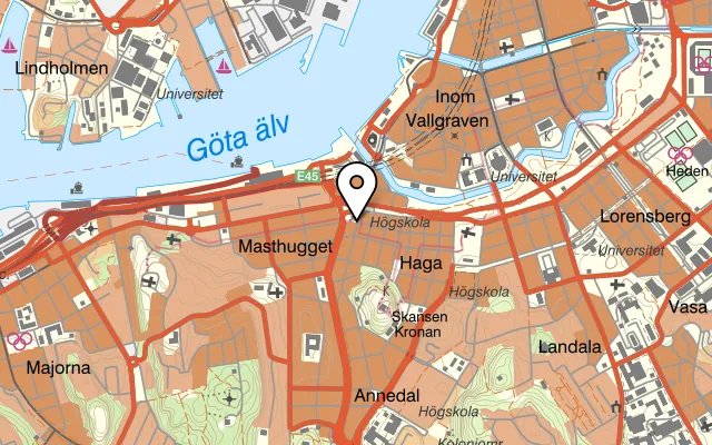 Karta som visar The Bishops Arms på Järntorget 6, 413 04 Göteborg, Sweden