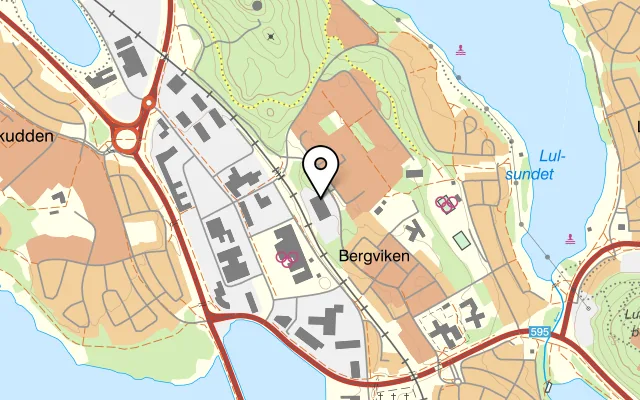Karta som visar Restaurang Köksverket & Catering AB på Blomgatan 17, 973 31 Luleå