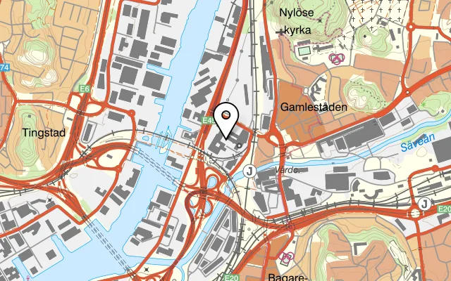 Karta som visar Wine Mechanics på Lilla Waterloogatan 15, 415 02 Göteborg