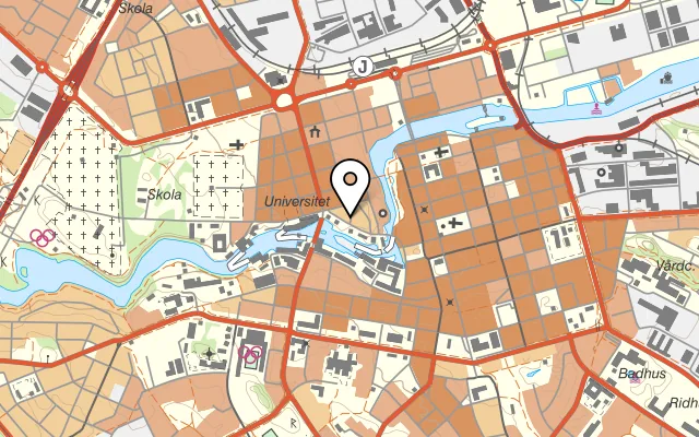 Karta som visar Mocca Deli Norrköping på Tunnbindaregatan 3, 602 21 Norrköping