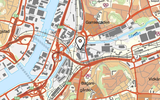 Karta som visar Pannrummet på GAMLESTADENS FABRIKER, Väverigatan 5, HUS 11B, 415 02 Göteborg