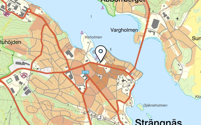 Karta som visar Riva på Storgatan 38, 645 30 Strängnäs